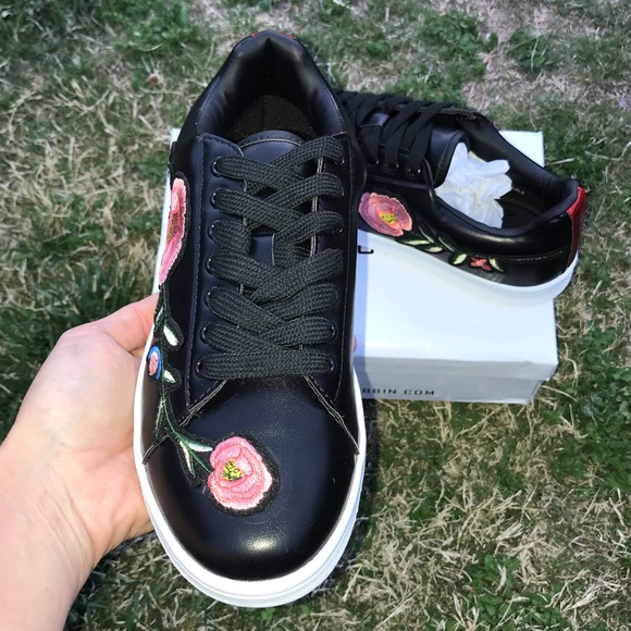 Floral Faux Leather Sneaks - Picture 3 of 8